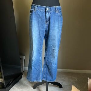 Eddie Bauer Women's Cropped Jeans in Blue 10R